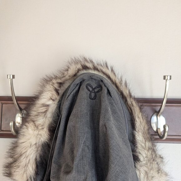 TNA The Summit Parka Arctic Twill mid-length goose down parka jacket MEDIUM - Picture 14 of 16